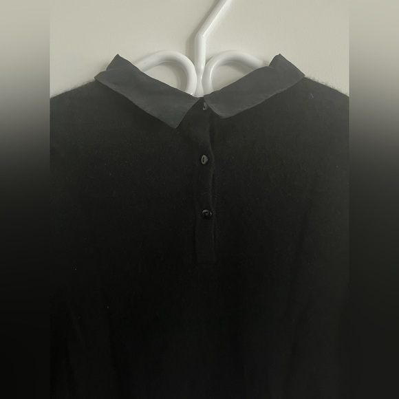 Cashmere and Silk Vue Sur Mer France Faux Layered Sweater - Picture 8 of 8